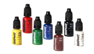 Image of various colors of tattoo ink